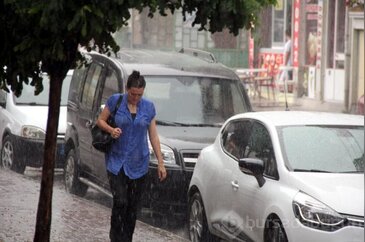 Bu görüntüler bugün Bursa'da çekildi