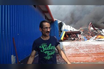 Bursa'da tekstil fabrikası alev alev yanıyor!