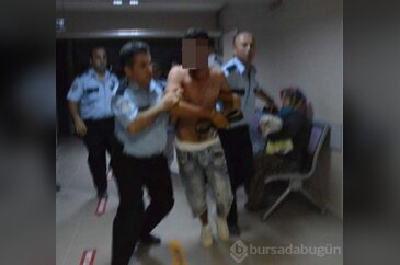 Bursa'da madde bağımlılarından polise saldırı!