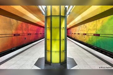 Bir metro istasyonu ne kadar renkli olabilir?