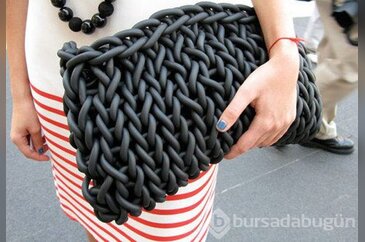 En moda örgü çantalar
