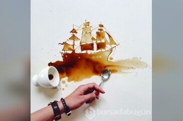 Kahveyi sanata dönüştürdü