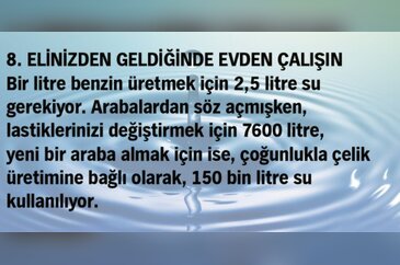 Su tasarrufu yapmanın görünmez yolları
