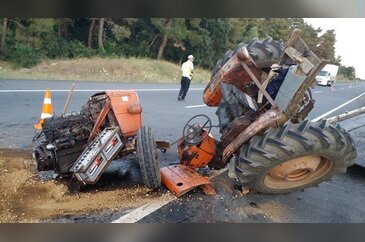91 yaşındaki traktör sürücüsü kazada öldü