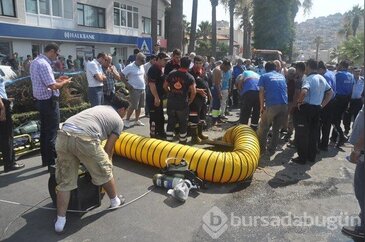 Aydın'da 2 işçi temizlemek için girdikleri kanalizasyonda zehirlene...