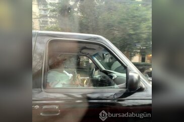Kamyonda şok görüntüler
