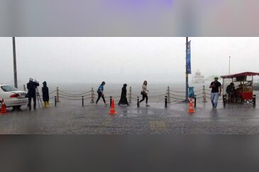 İstanbul yağmura böyle yakalandı