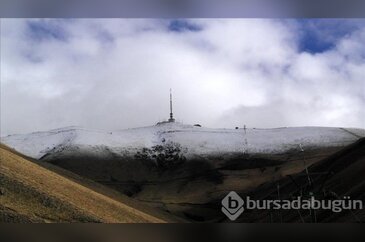Erzurum'da yüksek kesimlere kar yağdı