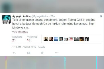 Ünlülerin Memduh Ün paylaşımları