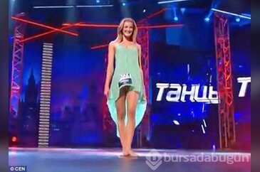 Rus dans yarışmasında talihsiz an