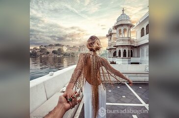 Sevgilisini her yerde takip eden fotoğrafçı