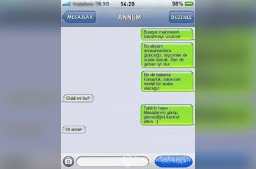 Annelerden gelen en komik mesajlar