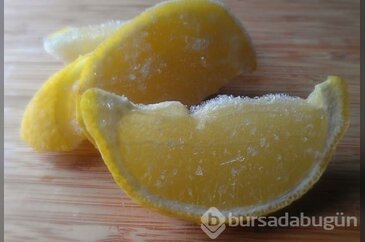 Donmuş limon mucizesi!