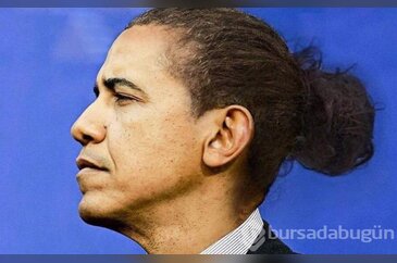 "Saçım boya değil" diyen Obama'yı binbir kılığa soktular
