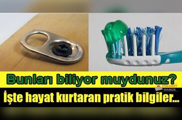 Hayat kurtaran pratik bilgiler...