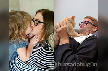 İkizinin doğum gününde kedi sürprizi