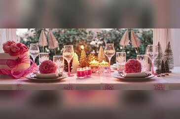 LAV ile pembe bir yılbaşı sofrası nasıl hazırlanır?