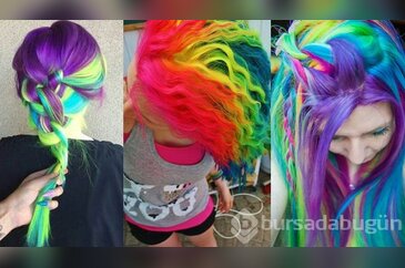 Son trend neon saçlar!