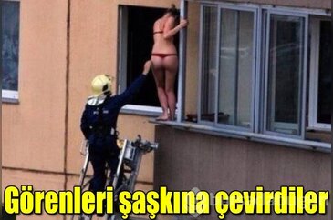 Görenleri şaşkına çevirdiler