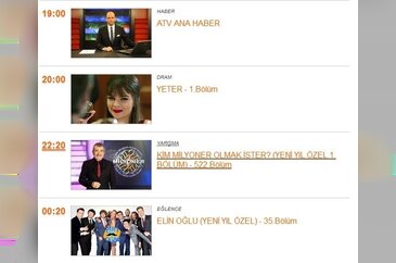 31 Aralık Yılbaşı gecesi kanalların yayın akışı şöyle