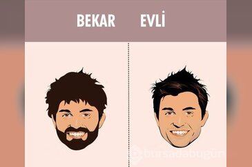 10 çizimde evli ve bekar adam arasındaki fark