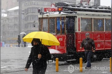 İstanbul'da kar manzaraları 