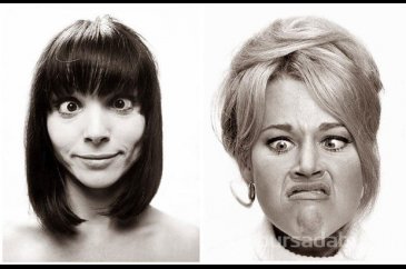1960'lar oyuncularının komik portreleri