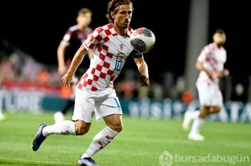 Hırvatistan'ın kaptanı Luka Modric Hırvatistan-Türkiye maçı öncesi ...