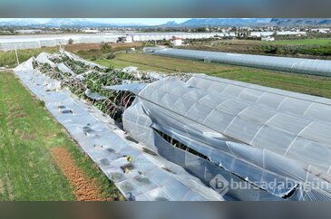 Antalya'da hortumun seraları vurduğu hasar net şekilde ortaya çıktı