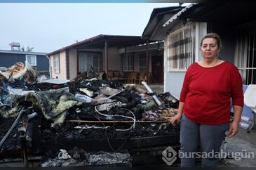 Deprem sonrası inşa ettikleri evlerinde alevler içinde kalan aile k...