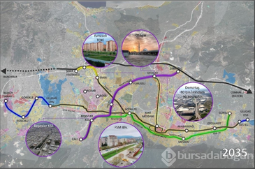 Yeni metro hattı Bursa'da hangi mahalleleri öne çıkaracak?