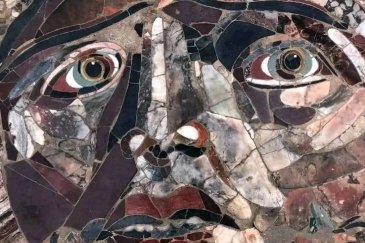 Kibyra Antik Kenti'ndeki Medusa mozaiği ziya...
