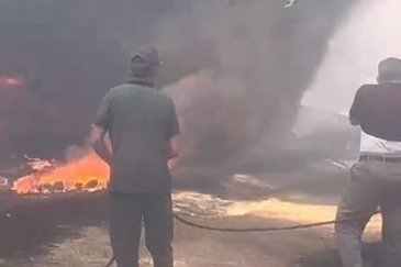 Bursa'da ot yangınında 20 dönüm alan zarar g...