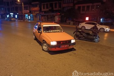 Bursa'da drift yapan araç ile motosiklet çar...