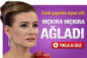 CANLI YAYINDA H&Uuml;NG&Uuml;R H&Uuml;NG&Uuml;R AĞLADI