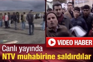 CANLI YAYINDA MUHABİRE SALDIRI