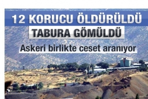 TABUR KOMUTANLIĞI'NDA CESET ARAMASI