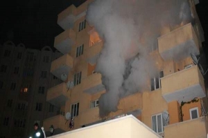 APARTMANDAKİ YANGINDA CAN PAZARI