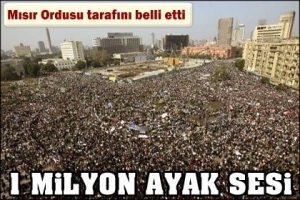 MISIR'DA BİR MİLYON KİŞİ TOPLANDI