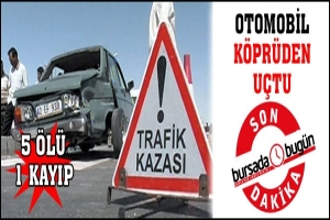 SON DAKİKA... OTOMOBİL K&Ouml;PR&Uuml;DEN U&Ccedil;TU