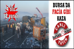 SON DAKİKA... ZİNCİRLEME KAZA, 12 ARA&Ccedil; BİRBİRİNE GİRDİ