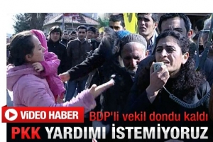 BDP'Lİ VEKİLİN DONUP KALDIĞI AN