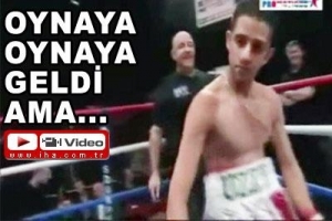 OYNAYA OYNAYA RİNGE GELDİ, TEK YUMRUKTA NAKAVT OLDU