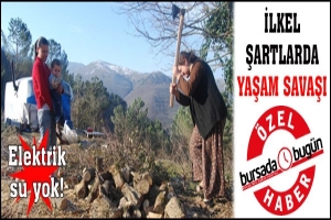 &Ouml;ZEL HABER... BURSA'DA İLKEL ŞARTLARDA YAŞAM SAVAŞI
