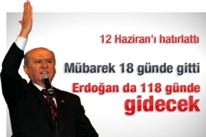 M&Uuml;BAREK 18 G&Uuml;NDE GİTTİ, ERDOĞAN 118 G&Uuml;NDE GİDECEK