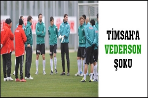 BURSASPOR'A VEDERSON ŞOKU
