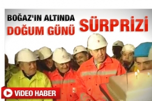 BAŞBAKANA YER ALTINDA DOĞUM G&Uuml;N&Uuml; KUTLAMASI