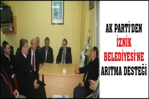 AK PARTİ'DEN İZNİK BELEDİYESİ'NE ARITMA DESTEĞİ