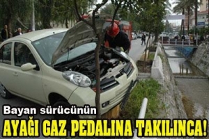 AYAĞI GAZ PEDALINA TAKILINCA