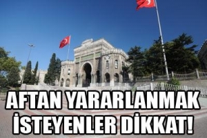 AF'TAN YARARLANMAK İSTEYENLER DİKKAT